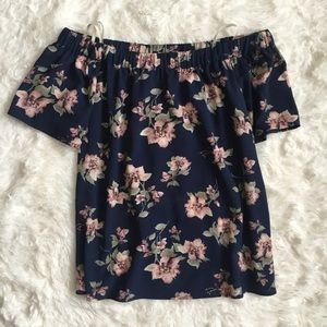 Floral off the shoulder top
